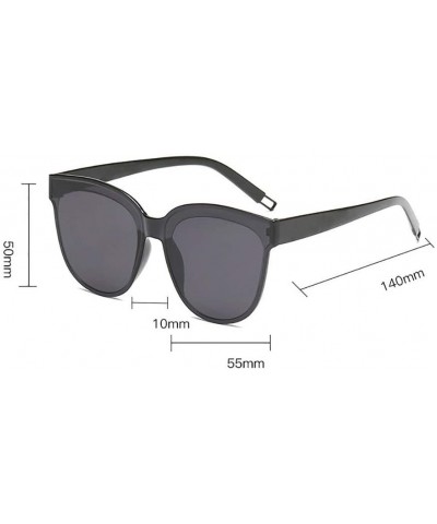 Oversized Fashion Sunglasses Lightweight Transparent - M - C9194YNAURE $8.27