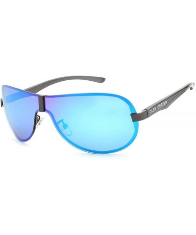 Oversized Aluminum Polarized Driving Sunglasses For Men Glasses YA494 C1BOX - Ya494 C3box - CM18XE0O06T $29.48