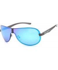 Oversized Aluminum Polarized Driving Sunglasses For Men Glasses YA494 C1BOX - Ya494 C3box - CM18XE0O06T $30.29