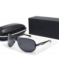 Oversized Aluminum Polarized Driving Sunglasses For Men Glasses YA494 C1BOX - Ya494 C3box - CM18XE0O06T $13.33