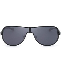 Oversized Aluminum Polarized Driving Sunglasses For Men Glasses YA494 C1BOX - Ya494 C3box - CM18XE0O06T $30.29