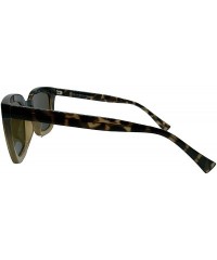 Rectangular Rafaella Women's Polarized Sunglasses RS02 Tortoise Fade/Brown Mirror - CZ199Q69K3U $89.27