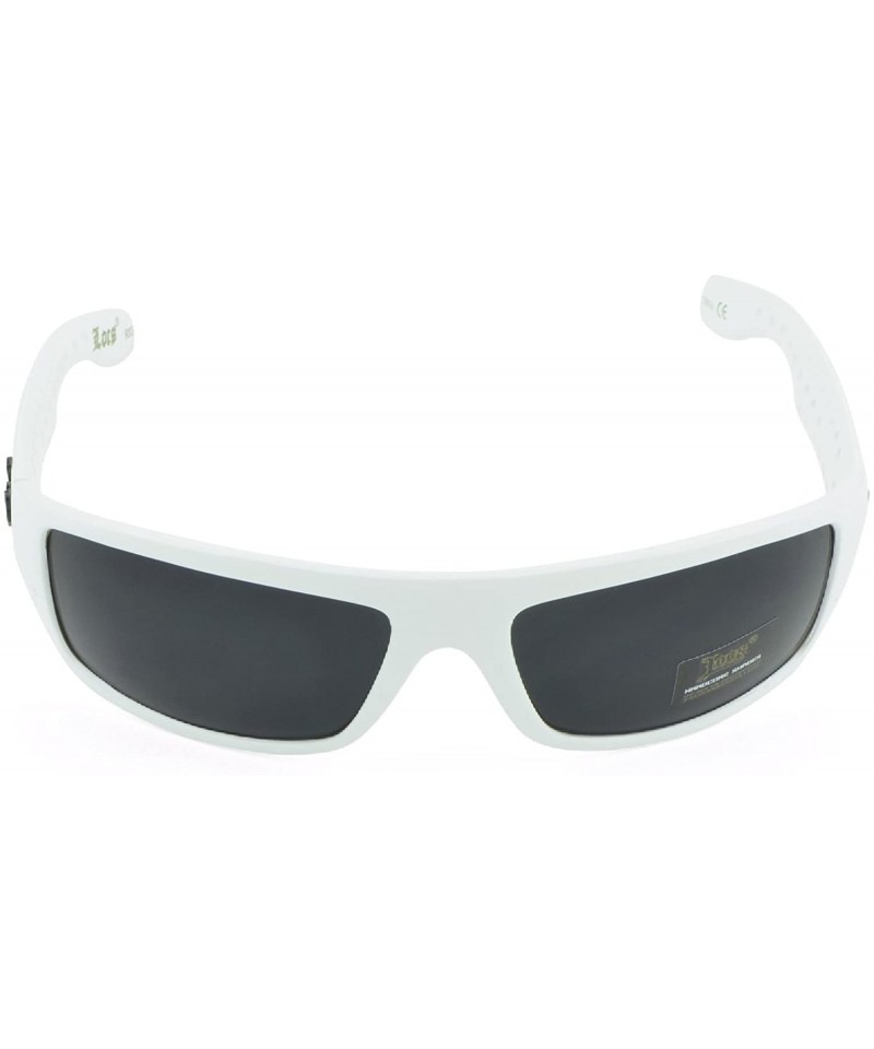 Round Gangster Sunglass Hardcore Dark Lens Sunglasses Men Women - White-iv - CP12K8TJ6T5 $24.53