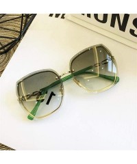 Rimless Rimless Sunglasses Metalshades Fashion Eyewear - CI197T9I090 $73.26