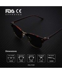 Square Unisex Polarized Sunglasses Stylish Sun Glasses for Men and Women Color Mirror Lens Multi Pack Options - CM18AWLHMET $...