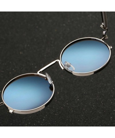 Round Sunglasses Vintage Glasses Integrated - G - CH18DQUCQ73 $7.52