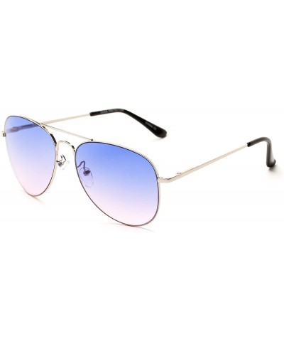 Aviator Sunglass Warehouse Reef- Polycarbonate Aviator Men's & Women's Full Frame Sunglasses - CY12O0PZZPG $8.93