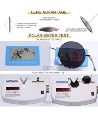 Round Retro Polarized Round Sunglasses for Men Vintage Sunglasses Women FD3013 - Blue - C018IR28H0S $20.63