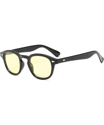Oversized UV Protection Sunglasses for Men Women Sunglasses - Yellow - CY18RQEDNWE $10.55