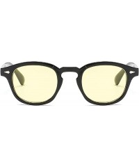 Oversized UV Protection Sunglasses for Men Women Sunglasses - Yellow - CY18RQEDNWE $23.99
