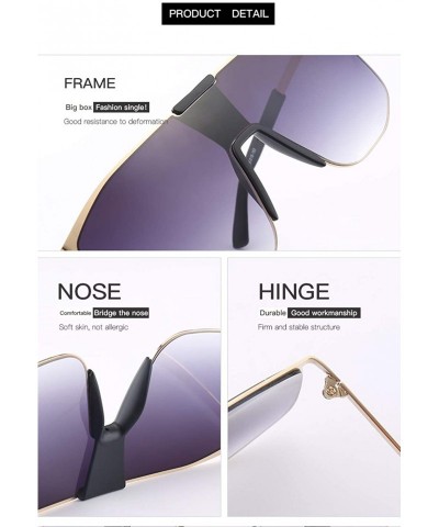 Rectangular Unisex Oversized Square Sunglasses for Women Men UV Protection Fashion Large Frame Stylish Inspired 18418 - C4 - ...