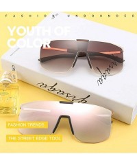 Rectangular Unisex Oversized Square Sunglasses for Women Men UV Protection Fashion Large Frame Stylish Inspired 18418 - C4 - ...