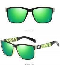 Sport Polarized Sunglasses cycling sunglasses Mirrored - Green - CL18UK2Q3CQ $26.34