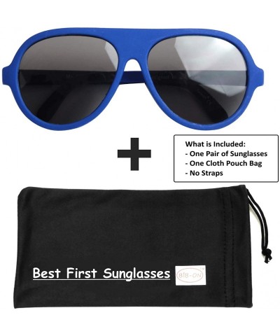 Wrap Top Flyer - Infant's First Sunglasses for Ages 0-12 Months - Blue - CP18KHEUAT7 $12.70