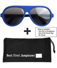 Wrap Top Flyer - Infant's First Sunglasses for Ages 0-12 Months - Blue - CP18KHEUAT7 $18.79