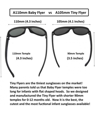 Wrap Top Flyer - Infant's First Sunglasses for Ages 0-12 Months - Blue - CP18KHEUAT7 $12.70