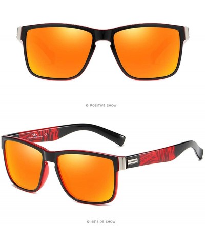 Sport Polarized Sunglasses cycling sunglasses Mirrored - Green - CL18UK2Q3CQ $26.34