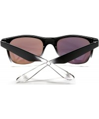 Oval New Vintage Horned Rim Sunglasses - Blue - CM12E0DXRZJ $23.22