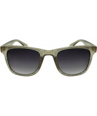 Wayfarer Women's Transparent Glitter Frame Horned Rim Sunglasses 540851GT-AP - Clear Grey Frame - C418EXANNWE $18.52