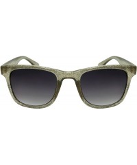 Wayfarer Women's Transparent Glitter Frame Horned Rim Sunglasses 540851GT-AP - Clear Grey Frame - C418EXANNWE $12.19