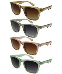 Wayfarer Women's Transparent Glitter Frame Horned Rim Sunglasses 540851GT-AP - Clear Grey Frame - C418EXANNWE $18.52