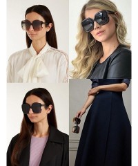 Oversized 8056 Premium Oversize XXL New Pop Classic Gaia Candy Funky Fashion Tint Designer Women Fashion Retro Sunglasses - C...
