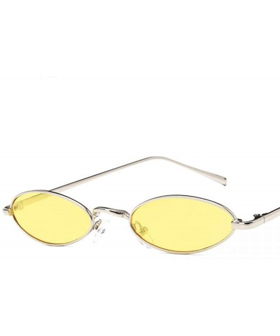 Aviator Droplets Oval Sunglasses Women Retro Small Women Sun Glasses Ladies Eyewear 7 - 5 - CG18XE0C5KI $11.70