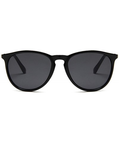 Round Retro Sunglasses Women Men Round Sun Glasses Mirror Lens Man Oculos De Sol Eyewear - Silver - CE197Y6MLS9 $48.77