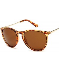 Round Retro Sunglasses Women Men Round Sun Glasses Mirror Lens Man Oculos De Sol Eyewear - Silver - CE197Y6MLS9 $28.06
