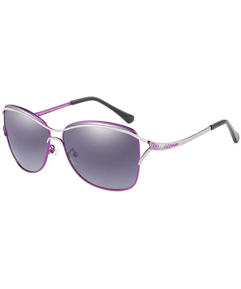 Aviator Women's Sunglasses Gradual Polarization of Outdoor Ultraviolet-proof Sunglasses - C - CW18QNC5A9H $38.70