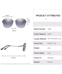 Aviator Women's Sunglasses Gradual Polarization of Outdoor Ultraviolet-proof Sunglasses - C - CW18QNC5A9H $70.80