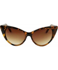 Goggle Exaggerated Rockabilly Sunglasses - Tortoise - CN12NZ3JZA2 $10.19