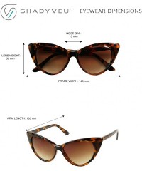 Goggle Exaggerated Rockabilly Sunglasses - Tortoise - CN12NZ3JZA2 $19.85