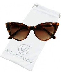 Goggle Exaggerated Rockabilly Sunglasses - Tortoise - CN12NZ3JZA2 $10.19