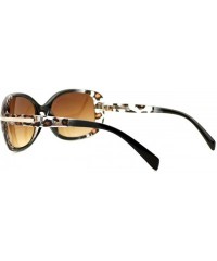 Oval Womens Fashion Bifocal Lens Sunglasses Oval Rectangular Frame UV 400 - Black Brown - CA12EZJOBZ3 $20.15