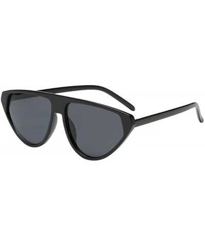 Semi-rimless Polarized Sunglasses for Women Vintage Retro Round Mirrored Lens - CT1943LTDAQ $18.37