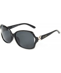 Oversized Oversized Women Sunglasses Uv400 Protection Polarized Sunglasses lsp6210 - Black - CR120YRD2RX $32.56