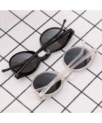 Goggle Sun Glasses Unisex Vintage Retro Women Men Glasses Mercury Mirror Lens Sunglasses-Black Silver - CC199I22STM $43.48
