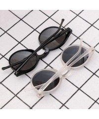 Goggle Sun Glasses Unisex Vintage Retro Women Men Glasses Mercury Mirror Lens Sunglasses-Black Silver - CC199I22STM $20.29