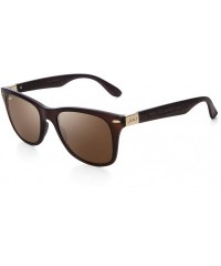 Square Coating Eye Men Wood Bamboo Women Printed Wrap 52MM Sunglasses - C6 No Logo - CE18M3NG4MR $29.49