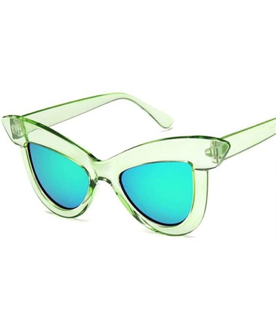 Butterfly Oversized Sunglasses Women Fashion Retro Butterfly Sunglass Brand C6Green - C6green - CA18YZWLAYK $19.24