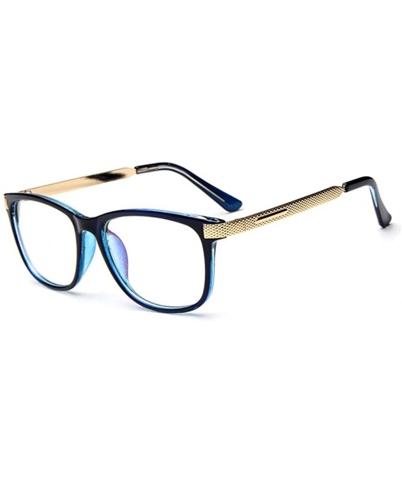 Wrap Unisex Fashion Classic Retro College Style Transparent Clear Lens Frame Glasses - C6 - CJ12H1C5K15 $23.53