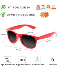 Square 12 Pack Vintage 80's Retro Unisex Neon Sunglasses Party Favors for Kids and Adults - Mixed Color - C5198DOYCWI $28.95