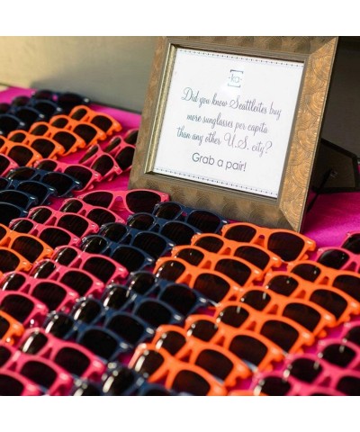 Square 12 Pack Vintage 80's Retro Unisex Neon Sunglasses Party Favors for Kids and Adults - Mixed Color - C5198DOYCWI $28.95