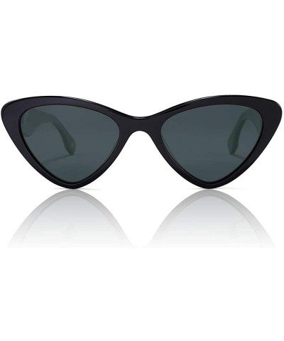 Cat Eye Cat Eye Sunglasses For Women with Vintage Retro style - Triangle Acetate frame Polarized Sunglasses - CD196727RS9 $50.82