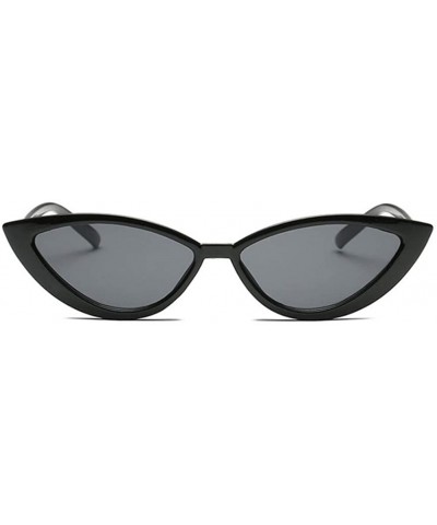 Cat Eye Sunglasses Glasses Designer Fashion - Dark Gray - CB198U7MQKG $12.12