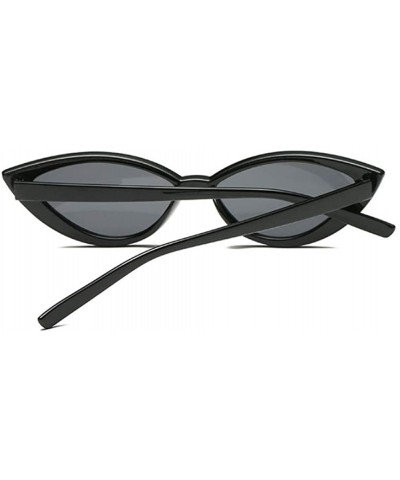 Cat Eye Sunglasses Glasses Designer Fashion - Dark Gray - CB198U7MQKG $19.60