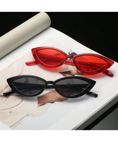 Cat Eye Sunglasses Glasses Designer Fashion - Dark Gray - CB198U7MQKG $12.12