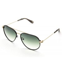 Aviator Aviator Metal Gradient Fashion Sunglasses For Men Outdoor UV Protection - Green - CV18SUWE98Q $98.13