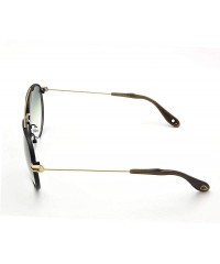 Aviator Aviator Metal Gradient Fashion Sunglasses For Men Outdoor UV Protection - Green - CV18SUWE98Q $98.13